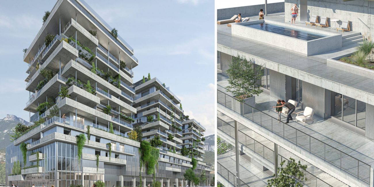 Appartement moderne à vendre à Chambéry, conçu par la CAN - Compagnie Architecture Nouvelle, optimisé pour confort et design