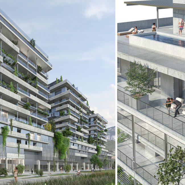 Appartement moderne à vendre à Chambéry, conçu par la CAN - Compagnie Architecture Nouvelle, optimisé pour confort et design