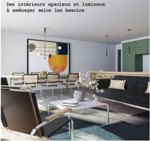 Appartement moderne à vendre à Chambéry, conçu par la CAN - Compagnie Architecture Nouvelle, optimisé pour confort et design